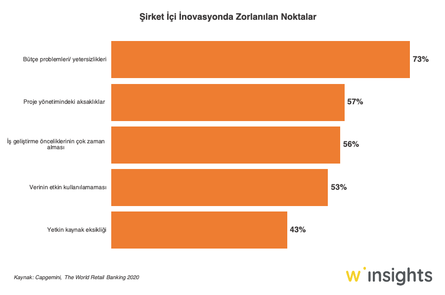Şirket İçi İnovasyonda Zorlanılan Noktalar