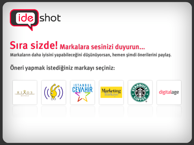 ideshot kioskları ile genel kitleye ulaşıyor!