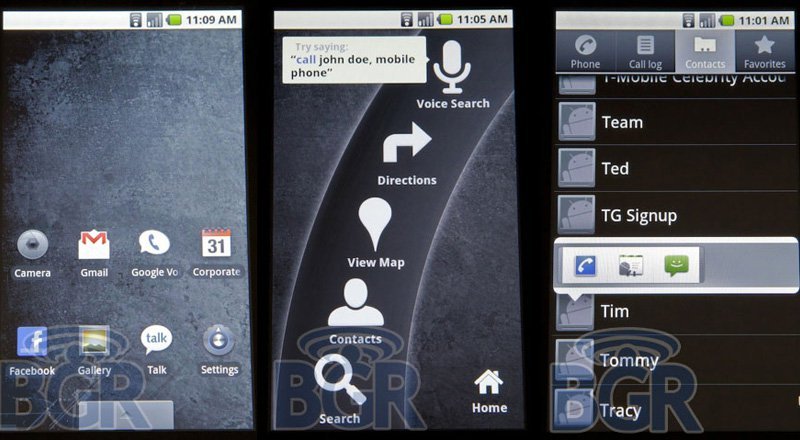 Android 2.0'ın Detayları ve Ekran Görüntüleri