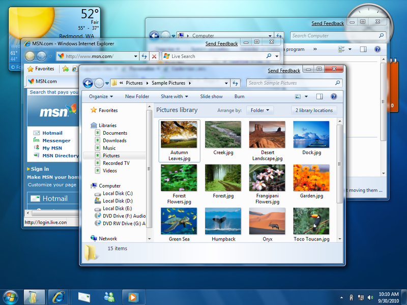 windows 7 desktop