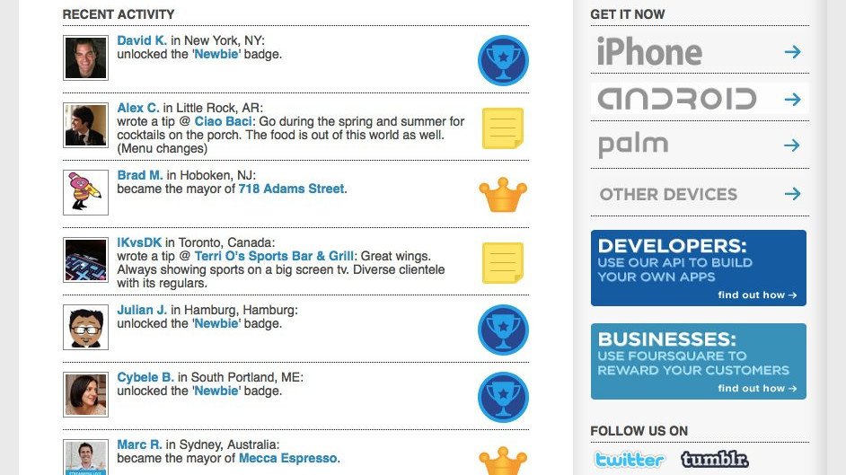 Foursquare Artık Her Yerde! 2010 Yılının Servisine Hazır Olun!