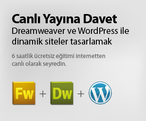 Ücretsiz Online Eğitim: Dreamweaver ve WordPress İle Dinamik Siteler Tasarlamak