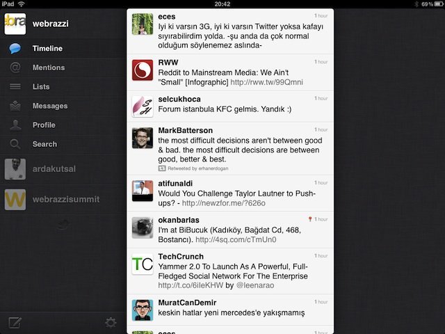 Twitter iPad Uygulaması Artık Hayatımıza Girdi
