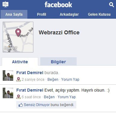 Facebook Yerler Places Webrazzi Facebook Yerler Places Webrazzi