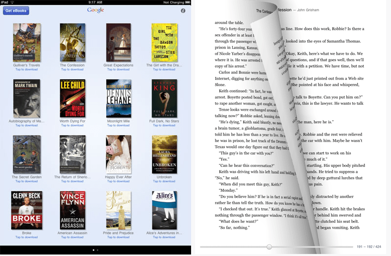 Google Ekitap Adımını Attı: Google ebookstore