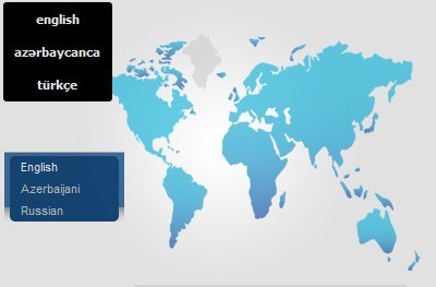 Azerbaycan'da Web Site Arayüz Dilleri