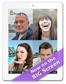 Fring iPad'de Görüntülü Grup Sohbeti Başlatıyor