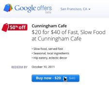 Google Offers'ta İlk Fırsat Yayınlandı