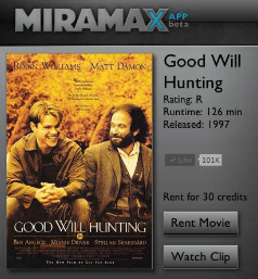 Miramax da Video İzleyicileri Hızla Artan Facebook'ta Film Kiralamaya Başlıyor