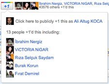 Google+1 Düğmesi Google+ ile Birleşerek Yenilendi
