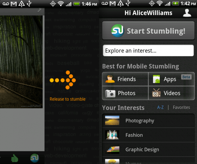 StumbleUpon Android Tablet StumbleUpon Android Tablet
