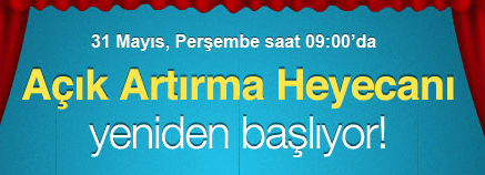 GittiGidiyor'da açık artırma yeniden başlıyor [Video]