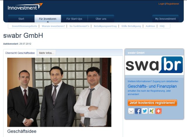 Swabr kitlesel fonlama ile yatırım toplayacak