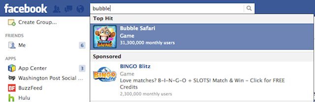Facebook sponsorlu arama