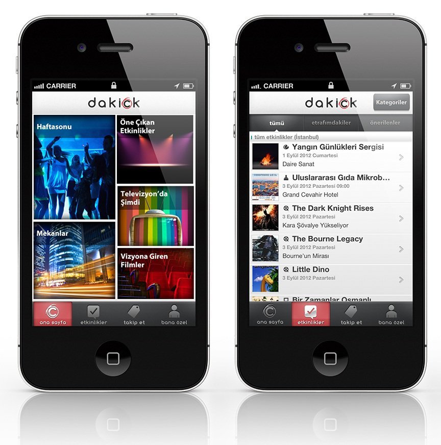 Dakick iPhone uygulamasını yayınladı