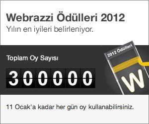 Webrazzi Ödülleri 2012'de kullanılan oy sayısı 300.000'i aştı