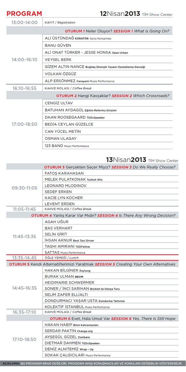 TEDxReset programı