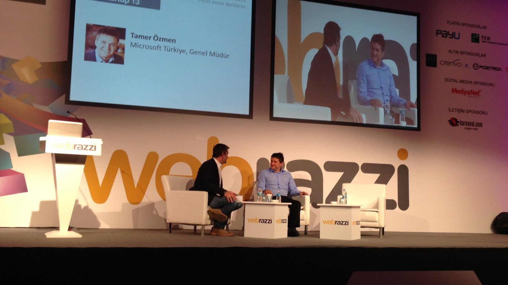 Webrazzi Startup'13, Microsoft Türkiye Genel Müdürü Tamer Özmen'in konuşmasıyla başladı!