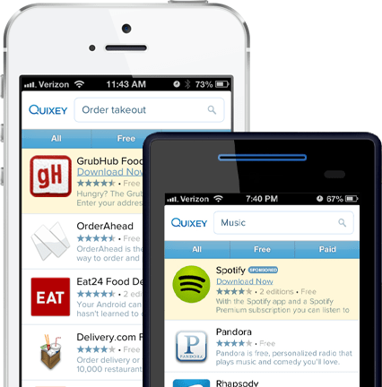 Uygulama arama motoru Quixey, sponsorlu reklamlarla büyük pastadan pay almaya çalışacak