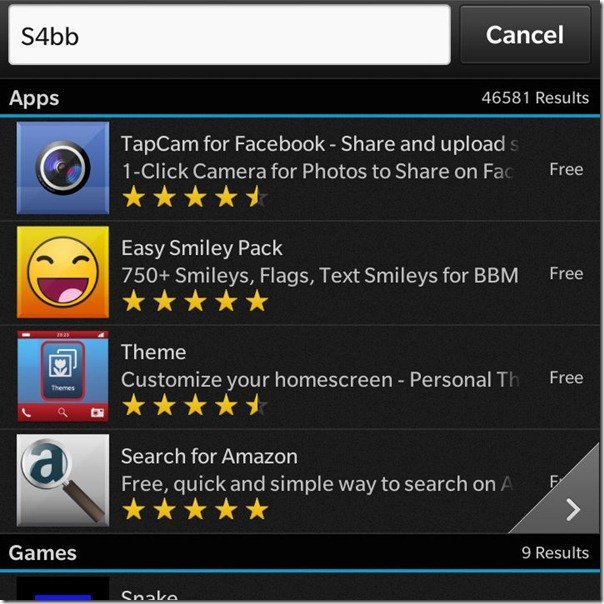 Blackberry uygulamalarının üçte birinden fazlası aynı geliştiriciden