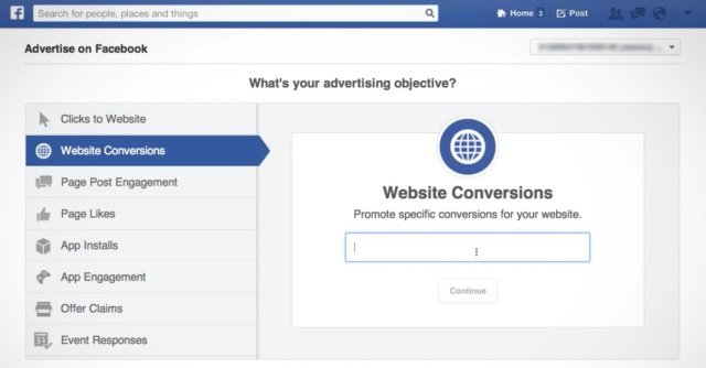 website facebook reklamlari