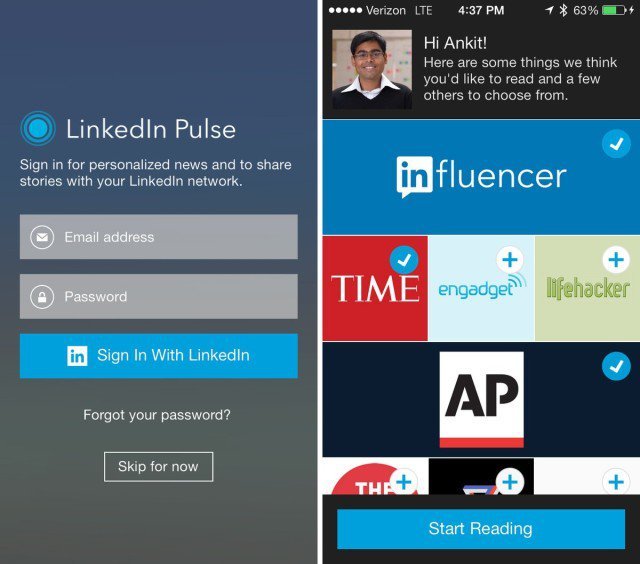 LinkedIn 90 Milyon dolara satın aldığı Pulse ile entegrasyonu tamamladı