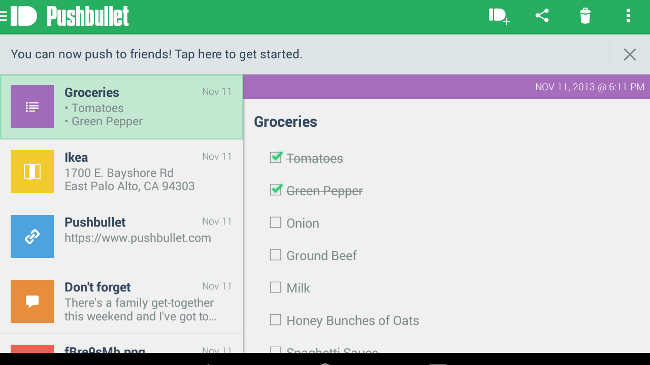 Pushbullet, Android cihazınız ve PC'niz arasında Push Notification ağı kurmanızı sağlıyor