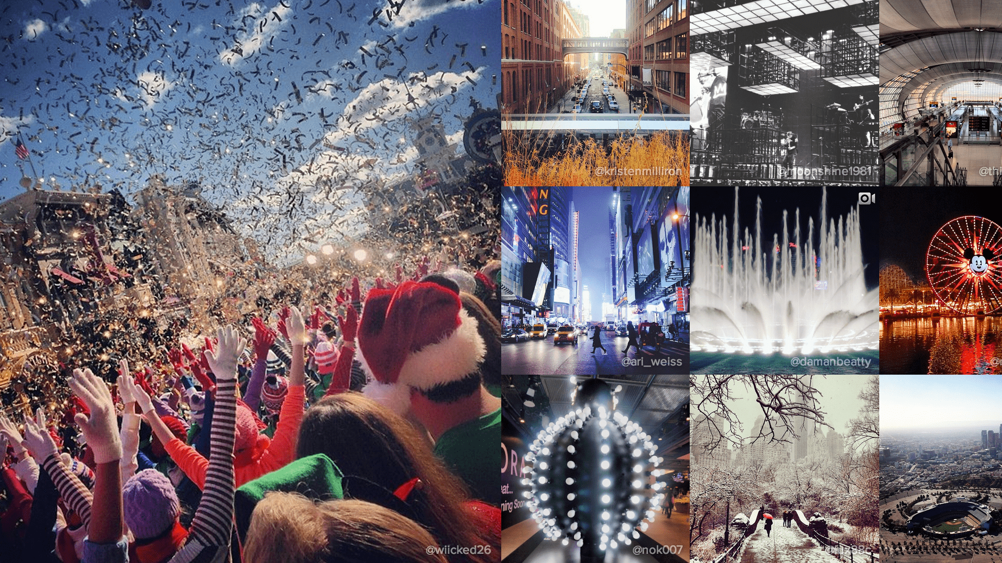 2013 yılında Instagram'da en çok fotoğraflanan mekanlar