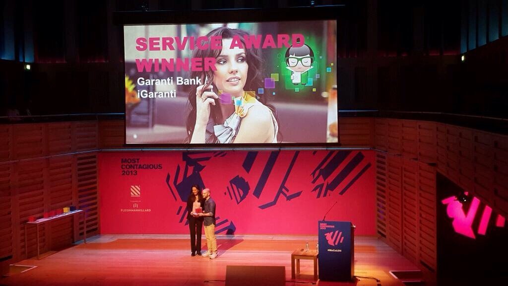 iGaranti pazarlama iletişiminin önemli ödüllerinden Most Contagious'ı kazananlar arasında yer aldı