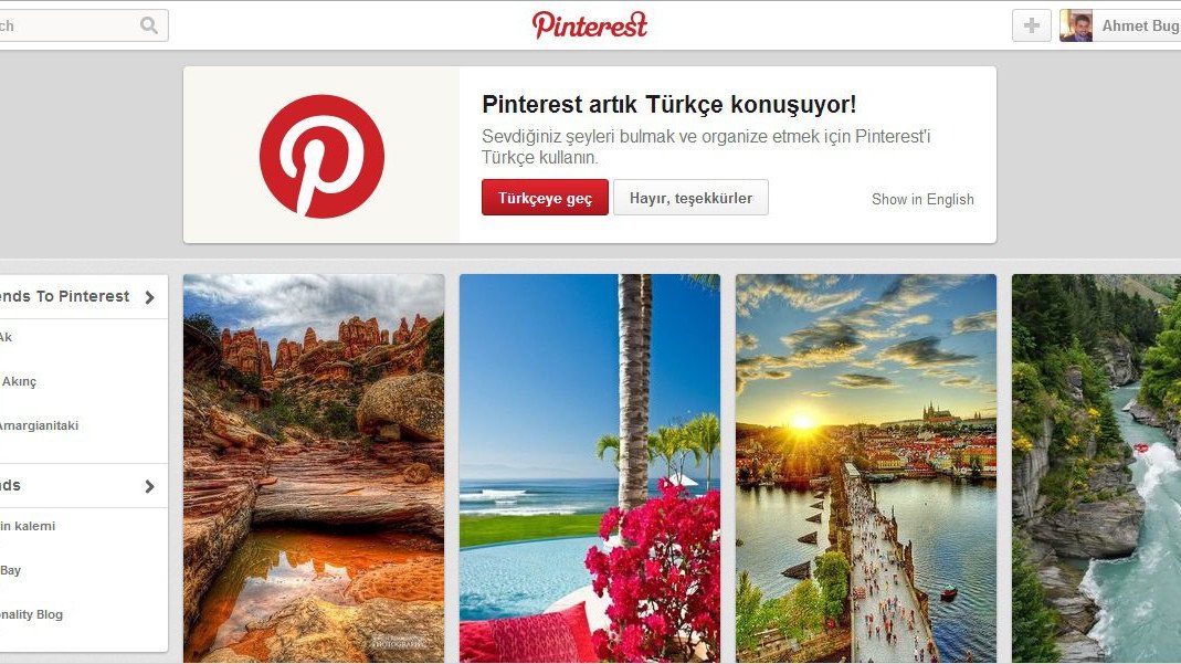 Pinterest Türkçe yayına başladı