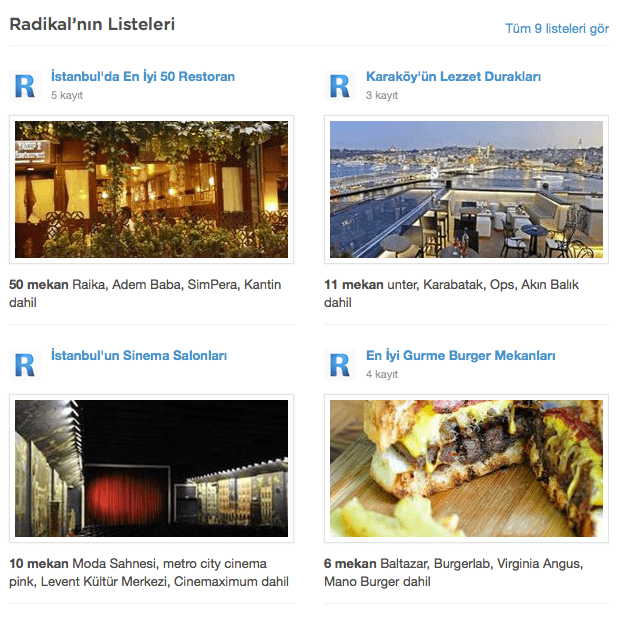 Radikal, Foursquare yayıncıları arasına girdi