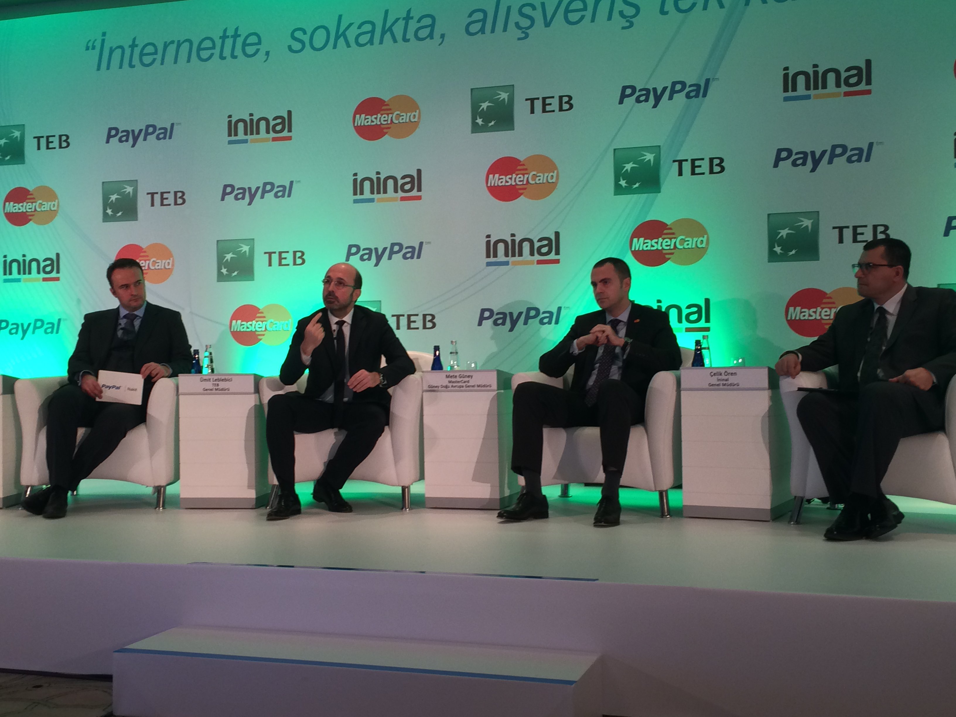 PayPal - Kıvanç Onan, TEB - Ümit Leblebici, Mastercard - Mete Guney, ininal- Çelik Ören