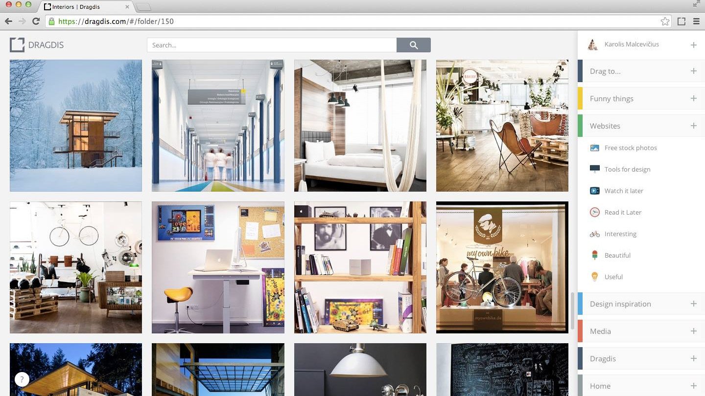 Sürükle-bırakla çalışan sosyal imleme uygulaması: Dragdis