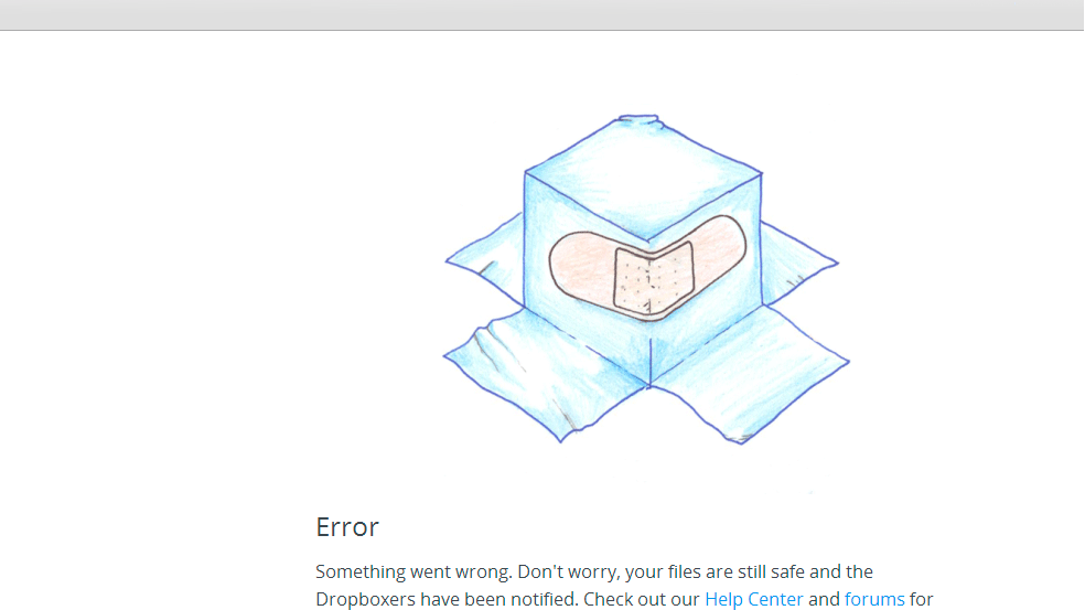 Teknik sorun yaşayan siteler arasına Dropbox da eklendi