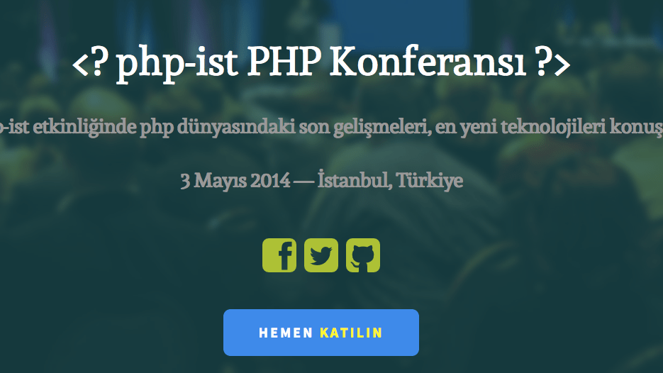İkinci İstanbul PHP Konferansı 3 Mayıs'ta Bahçeşehir Üniversitesi'nde düzenleniyor