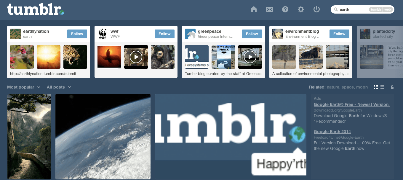 tumblr earth day 2014