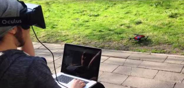 Facebook'un satın aldığı Oculus Rift ile Parrot AR drone entegre olursa [Video]