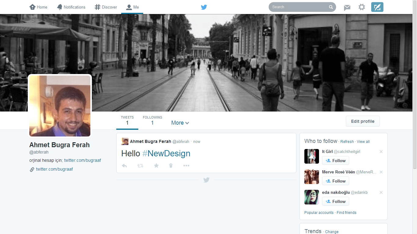 Tasarımını yenileyen Twitter, Facebook'un izinde