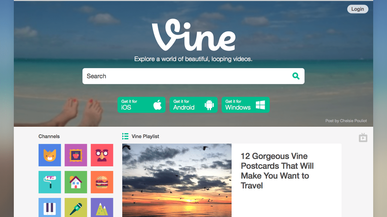 Vine web versiyonunun tasarımını yeniledi