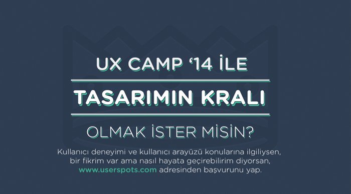 Kullanıcı odaklı tasarım için 5 haftalık eğitim programı: UX Camp'14