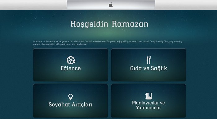 Apple, 'Hoşgeldin Ramazan' diyerek aya özel içerikler sunuyor