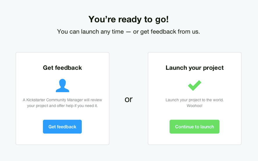 kickstarter launch now