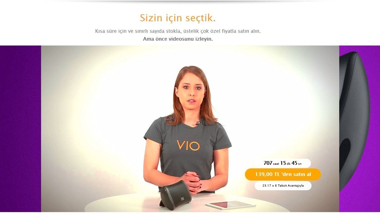 VIOteknoloji: Video tanıtımlarla satışa sunulan teknolojik ürün fırsatları