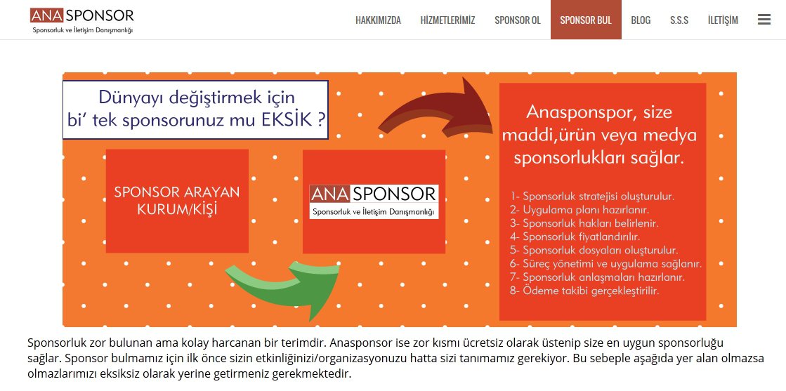 anasponsor.com sponsor bul