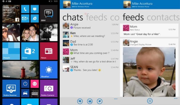 BlackBerry Messenger'ın Windows Phone sürümü geliyor
