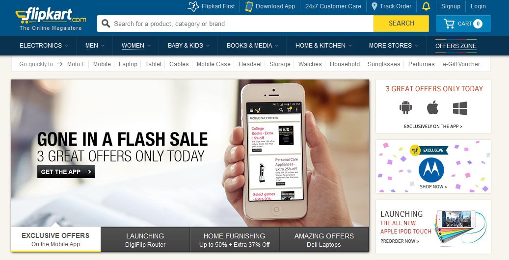 flipkart hindistanli e-ticaret