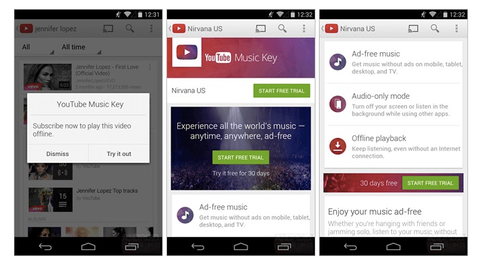 Google, yeni online müzik servisi YouTube Music Key'i açmaya hazırlanıyor