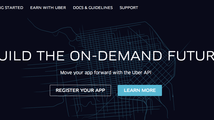 Uber, geliştiriciler için ilk API'sini yayınladı