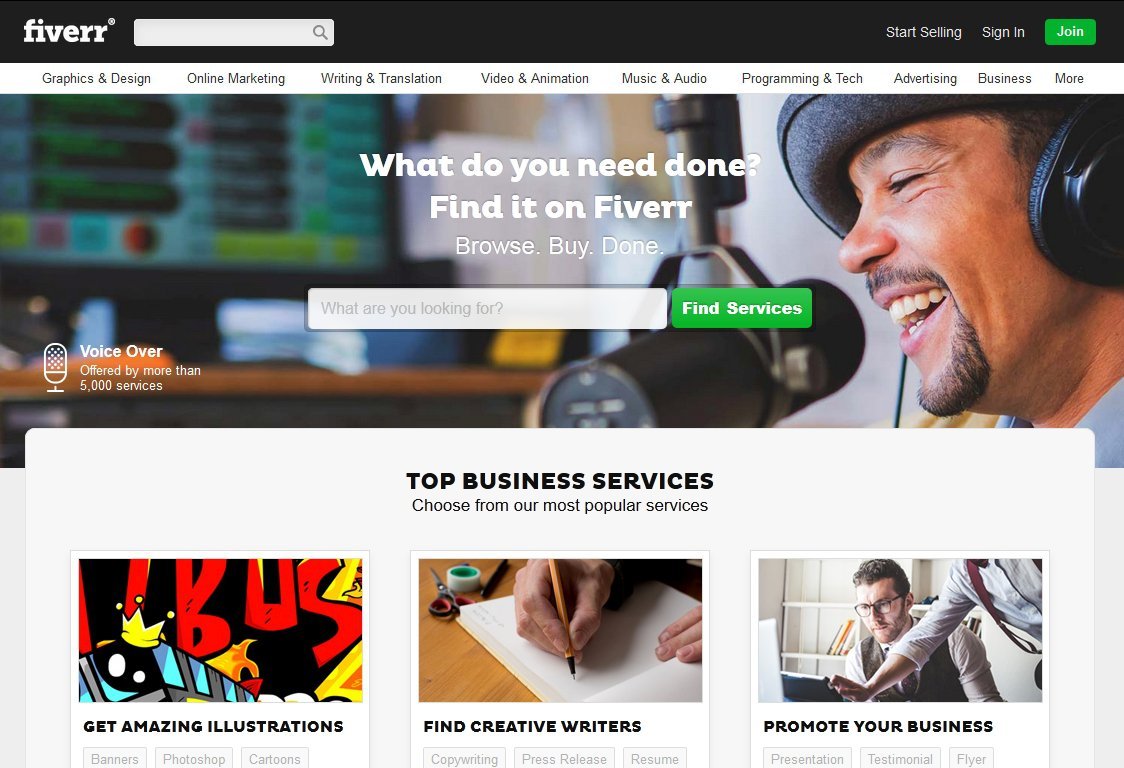 fiverr.com 5 dolara is yaptir ucuza