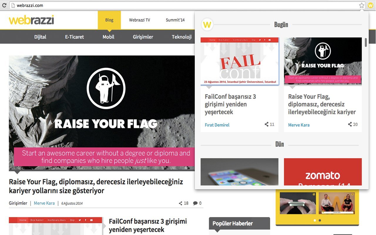 webrazzi-chrome-uygulamasi